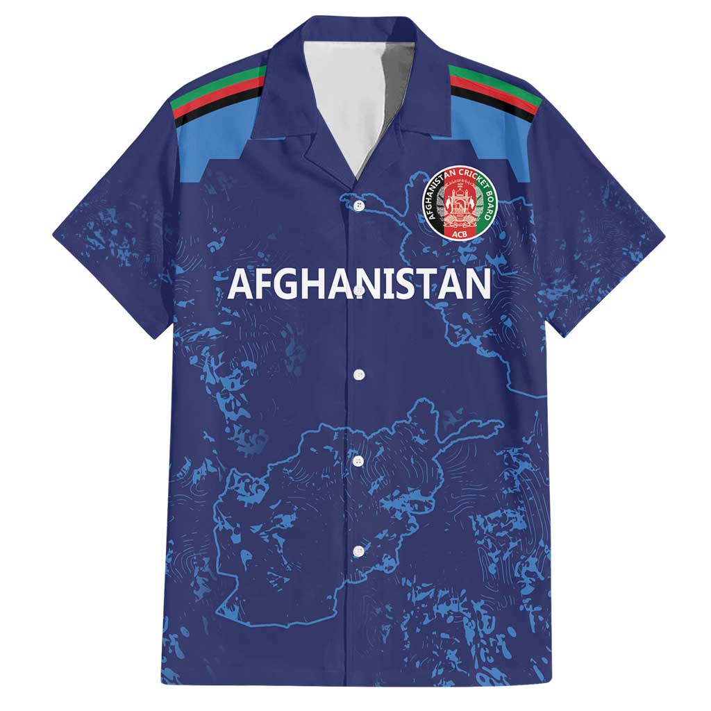 Afghan Atalans Cricket Custom Hawaiian Shirt Afghanistan Map with Sporty Style - Wonder Print Shop