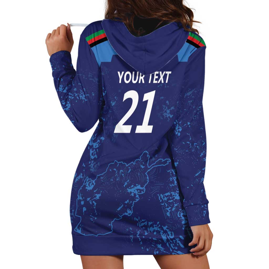 Afghan Atalans Cricket Custom Hoodie Dress Afghanistan Map with Sporty Style - Wonder Print Shop