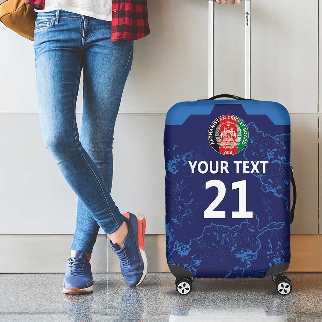 Afghan Atalans Cricket Custom Luggage Cover Afghanistan Map with Sporty Style - Wonder Print Shop