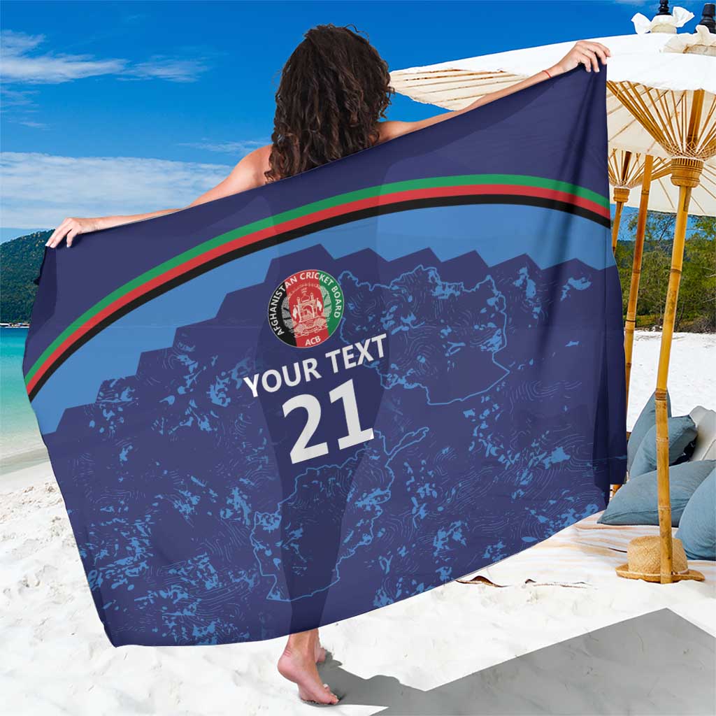 Afghan Atalans Cricket Custom Sarong Afghanistan Map with Sporty Style - Wonder Print Shop