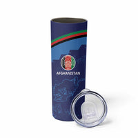 Afghan Atalans Cricket Custom Skinny Tumbler Afghanistan Map with Sporty Style - Wonder Print Shop
