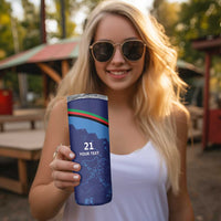 Afghan Atalans Cricket Custom Skinny Tumbler Afghanistan Map with Sporty Style - Wonder Print Shop