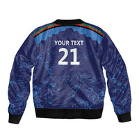 Afghan Atalans Cricket Custom Sleeve Zip Bomber Jacket Afghanistan Map with Sporty Style - Wonder Print Shop