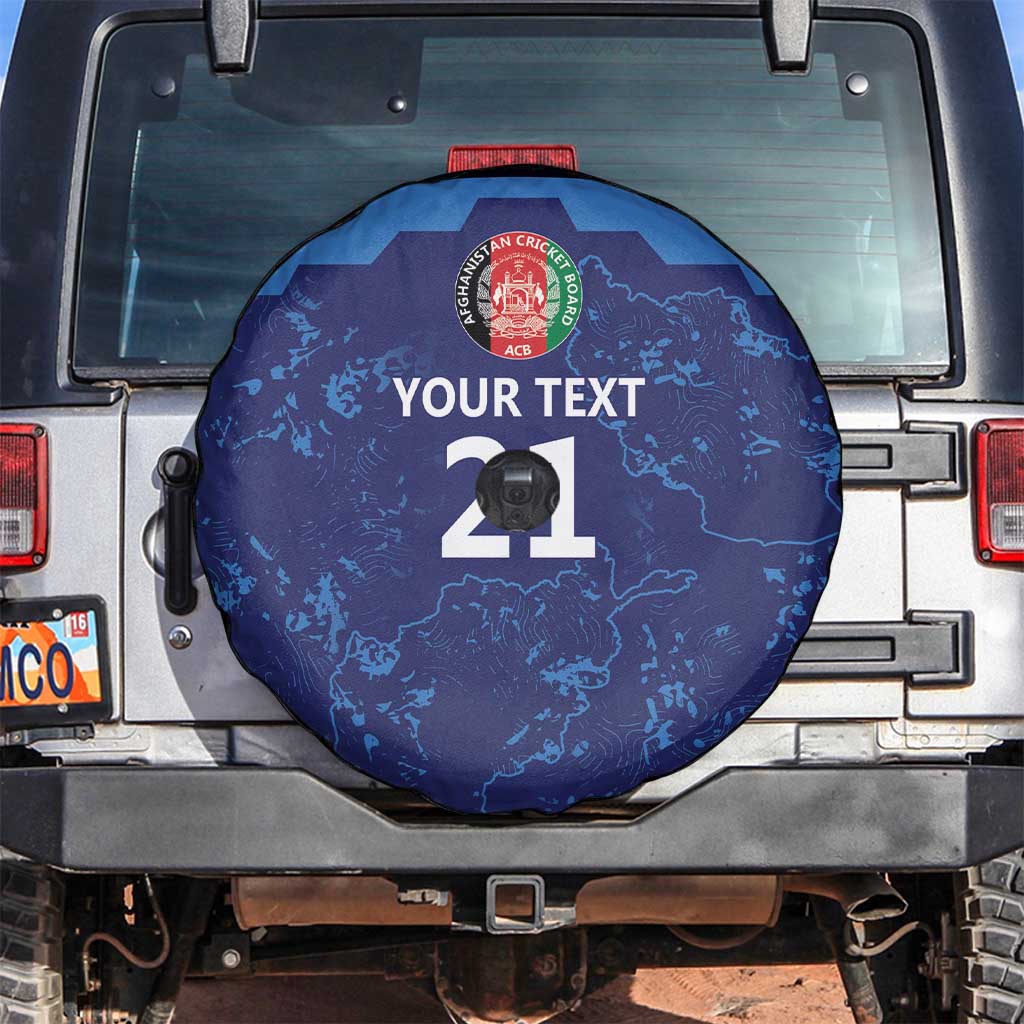 Afghan Atalans Cricket Custom Spare Tire Cover Afghanistan Map with Sporty Style - Wonder Print Shop