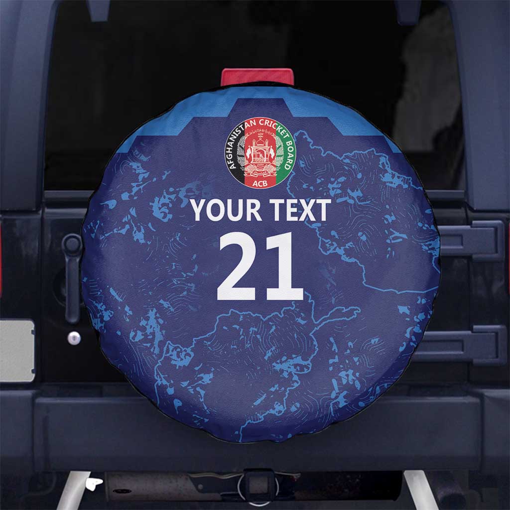 Afghan Atalans Cricket Custom Spare Tire Cover Afghanistan Map with Sporty Style - Wonder Print Shop