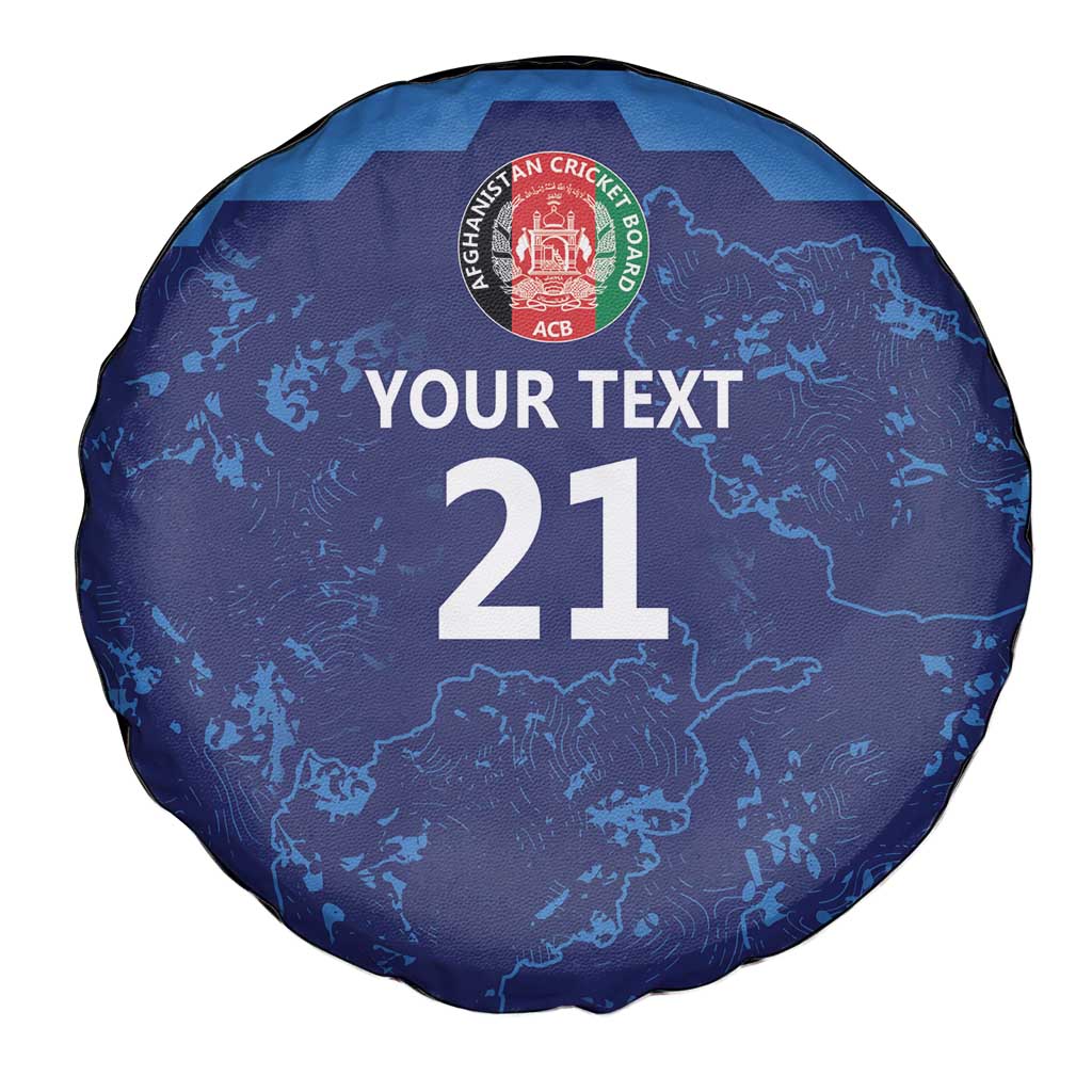 Afghan Atalans Cricket Custom Spare Tire Cover Afghanistan Map with Sporty Style - Wonder Print Shop