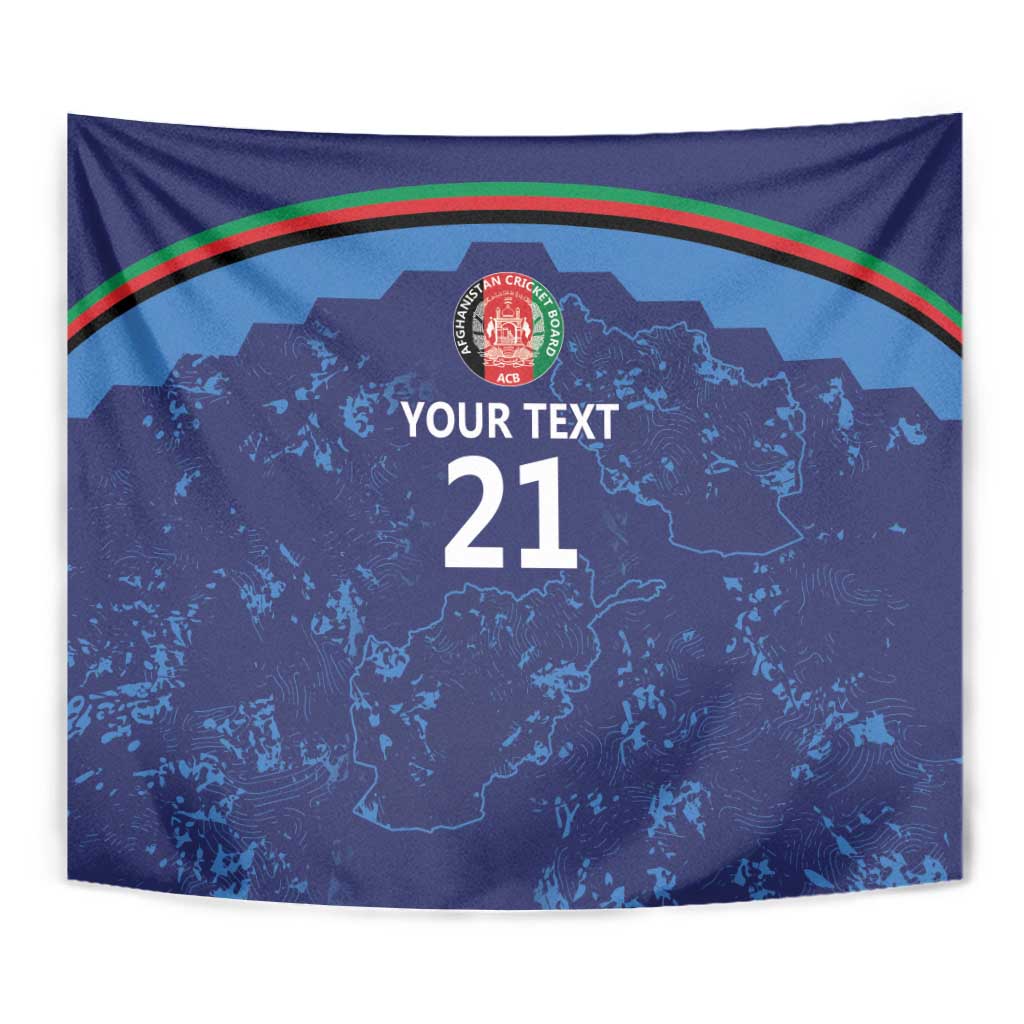 Afghan Atalans Cricket Custom Tapestry Afghanistan Map with Sporty Style - Wonder Print Shop