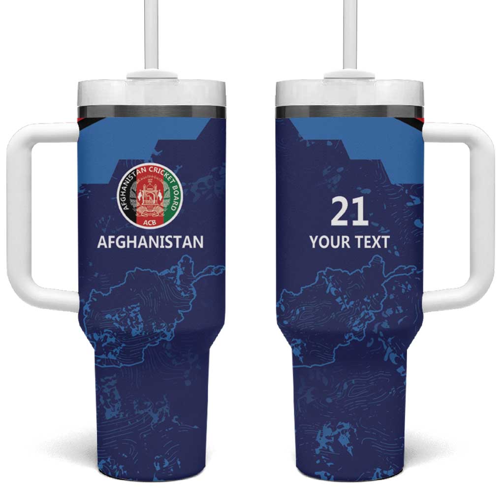 Afghan Atalans Cricket Custom Tumbler With Handle Afghanistan Map with Sporty Style - Wonder Print Shop