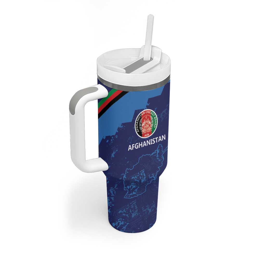 Afghan Atalans Cricket Custom Tumbler With Handle Afghanistan Map with Sporty Style - Wonder Print Shop