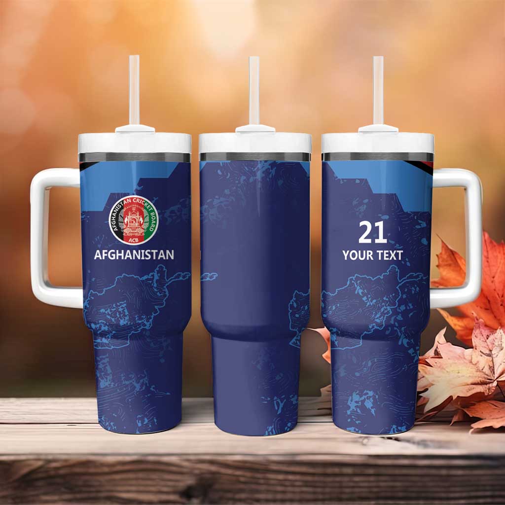 Afghan Atalans Cricket Custom Tumbler With Handle Afghanistan Map with Sporty Style - Wonder Print Shop
