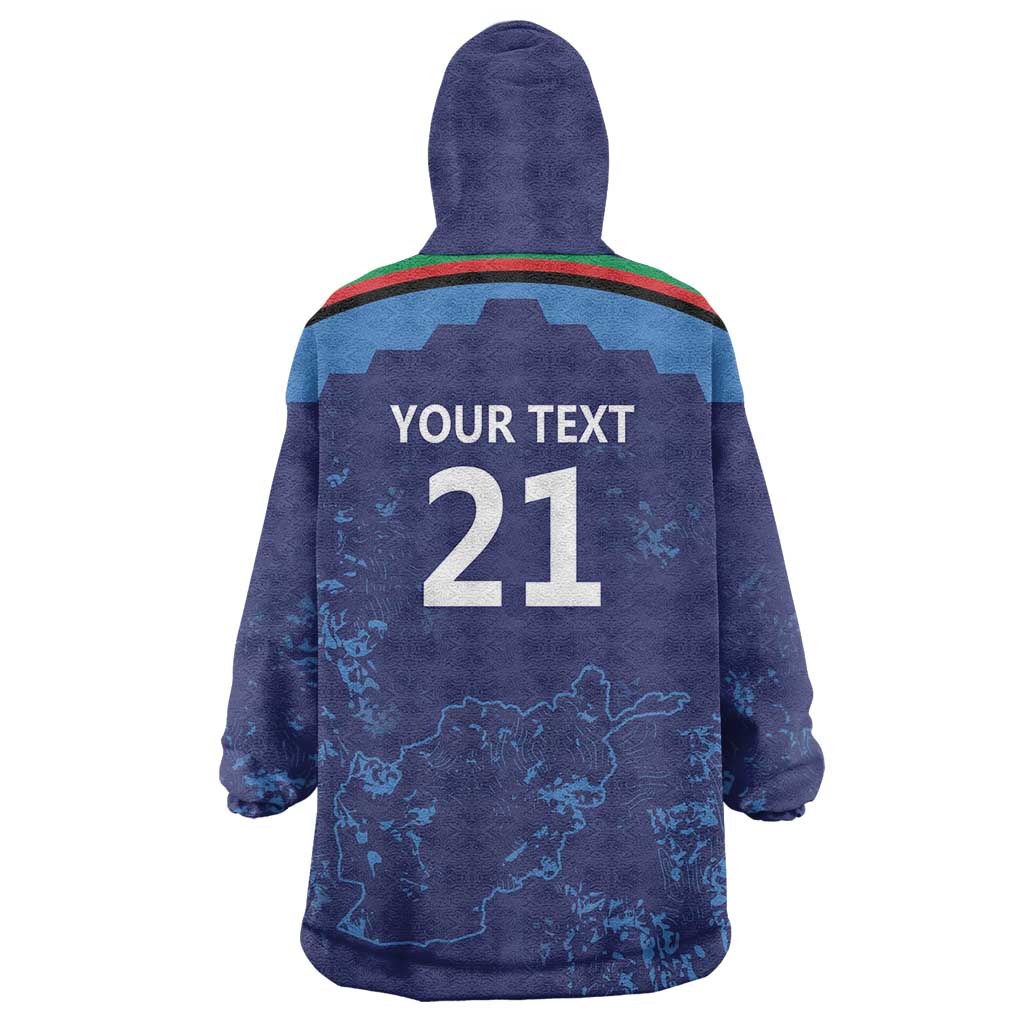 Afghan Atalans Cricket Custom Wearable Blanket Hoodie Afghanistan Map with Sporty Style - Wonder Print Shop