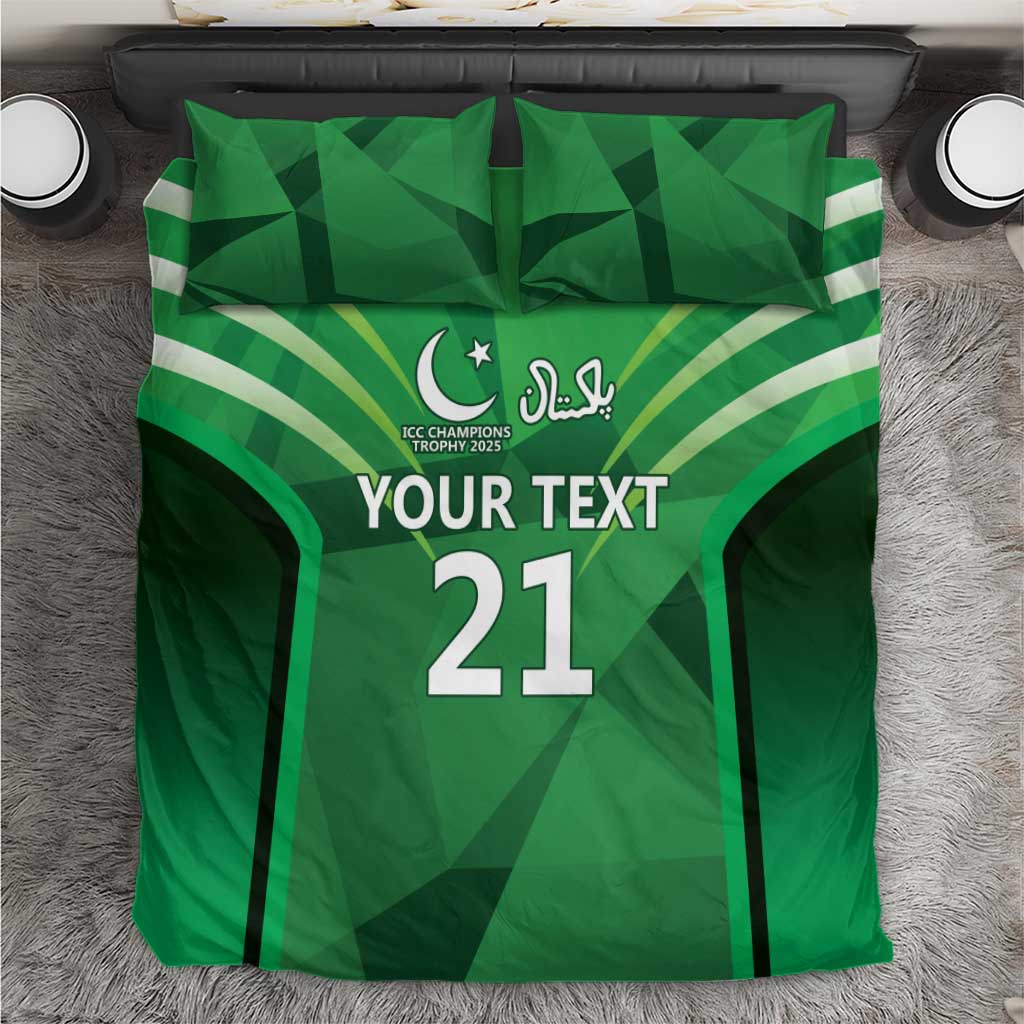 Pakistan Cricket Custom Bedding Set The Green Shirts with Sporty Pattern LT9 - Wonder Print Shop