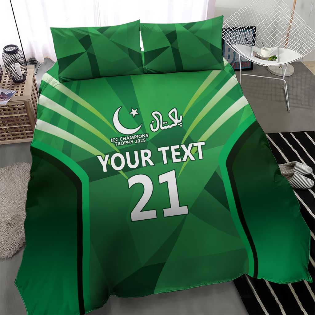 Pakistan Cricket Custom Bedding Set The Green Shirts with Sporty Pattern LT9 - Wonder Print Shop