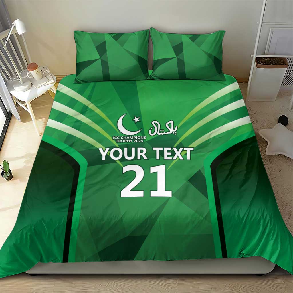 Pakistan Cricket Custom Bedding Set The Green Shirts with Sporty Pattern LT9 - Wonder Print Shop