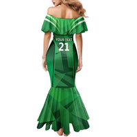 Pakistan Cricket Custom Family Matching Mermaid Dress and Hawaiian Shirt The Green Shirts with Sporty Pattern LT9 - Wonder Print Shop