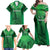Pakistan Cricket Custom Family Matching Off Shoulder Maxi Dress and Hawaiian Shirt The Green Shirts with Sporty Pattern LT9 - Wonder Print Shop