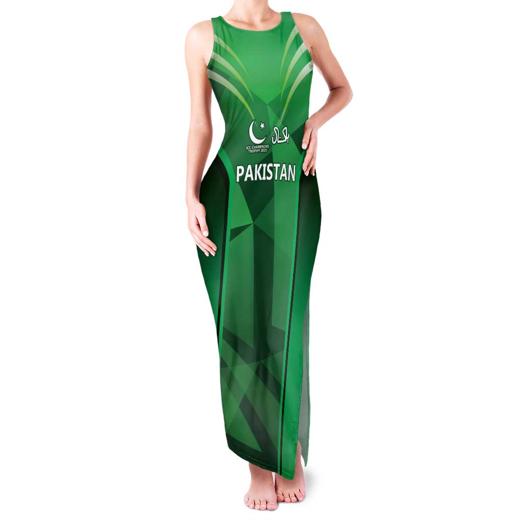 Pakistan Cricket Custom Family Matching Tank Maxi Dress and Hawaiian Shirt The Green Shirts with Sporty Pattern - Wonder Print Shop