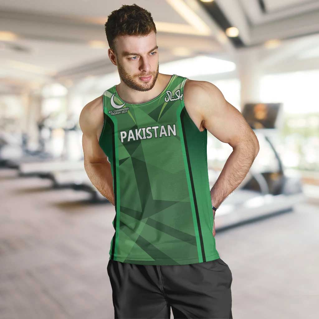 Pakistan Cricket Custom Men Tank Top The Green Shirts with Sporty Pattern - Wonder Print Shop