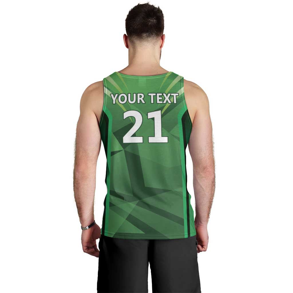 Pakistan Cricket Custom Men Tank Top The Green Shirts with Sporty Pattern - Wonder Print Shop