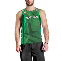 Pakistan Cricket Custom Men Tank Top The Green Shirts with Sporty Pattern - Wonder Print Shop