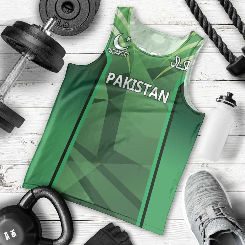 Pakistan Cricket Custom Men Tank Top The Green Shirts with Sporty Pattern - Wonder Print Shop