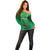 Pakistan Cricket Custom Off Shoulder Sweater The Green Shirts with Sporty Pattern - Wonder Print Shop