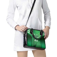 Pakistan Cricket Custom Shoulder Handbag The Green Shirts with Sporty Pattern
