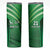 Pakistan Cricket Custom Skinny Tumbler The Green Shirts with Sporty Pattern - Wonder Print Shop