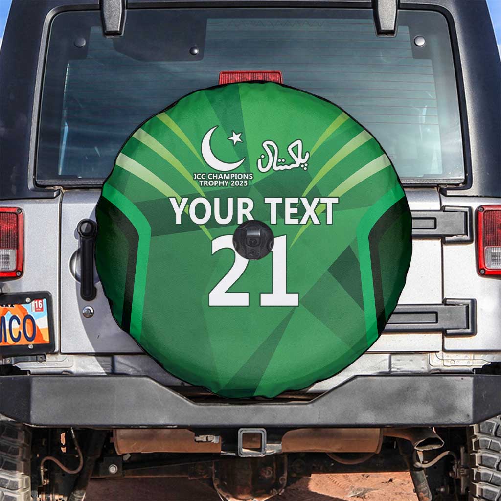 Pakistan Cricket Custom Spare Tire Cover The Green Shirts with Sporty Pattern - Wonder Print Shop