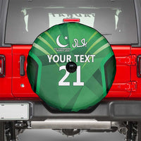 Pakistan Cricket Custom Spare Tire Cover The Green Shirts with Sporty Pattern - Wonder Print Shop