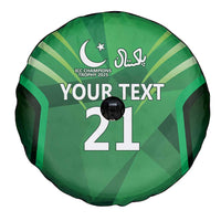 Pakistan Cricket Custom Spare Tire Cover The Green Shirts with Sporty Pattern - Wonder Print Shop