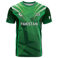 Pakistan Cricket Custom T Shirt The Green Shirts with Sporty Pattern - Wonder Print Shop