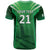 Pakistan Cricket Custom T Shirt The Green Shirts with Sporty Pattern - Wonder Print Shop