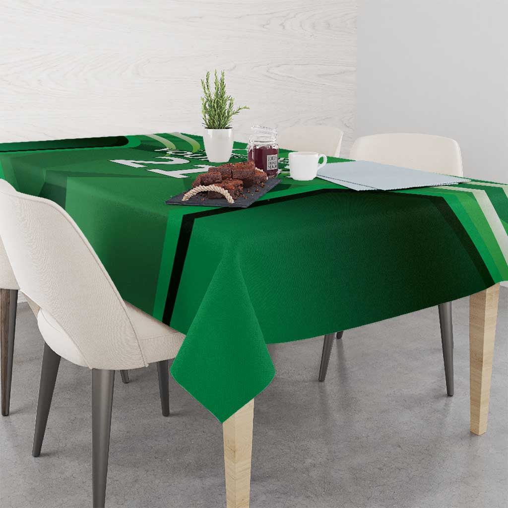 Pakistan Cricket Custom Tablecloth The Green Shirts with Sporty Pattern - Wonder Print Shop