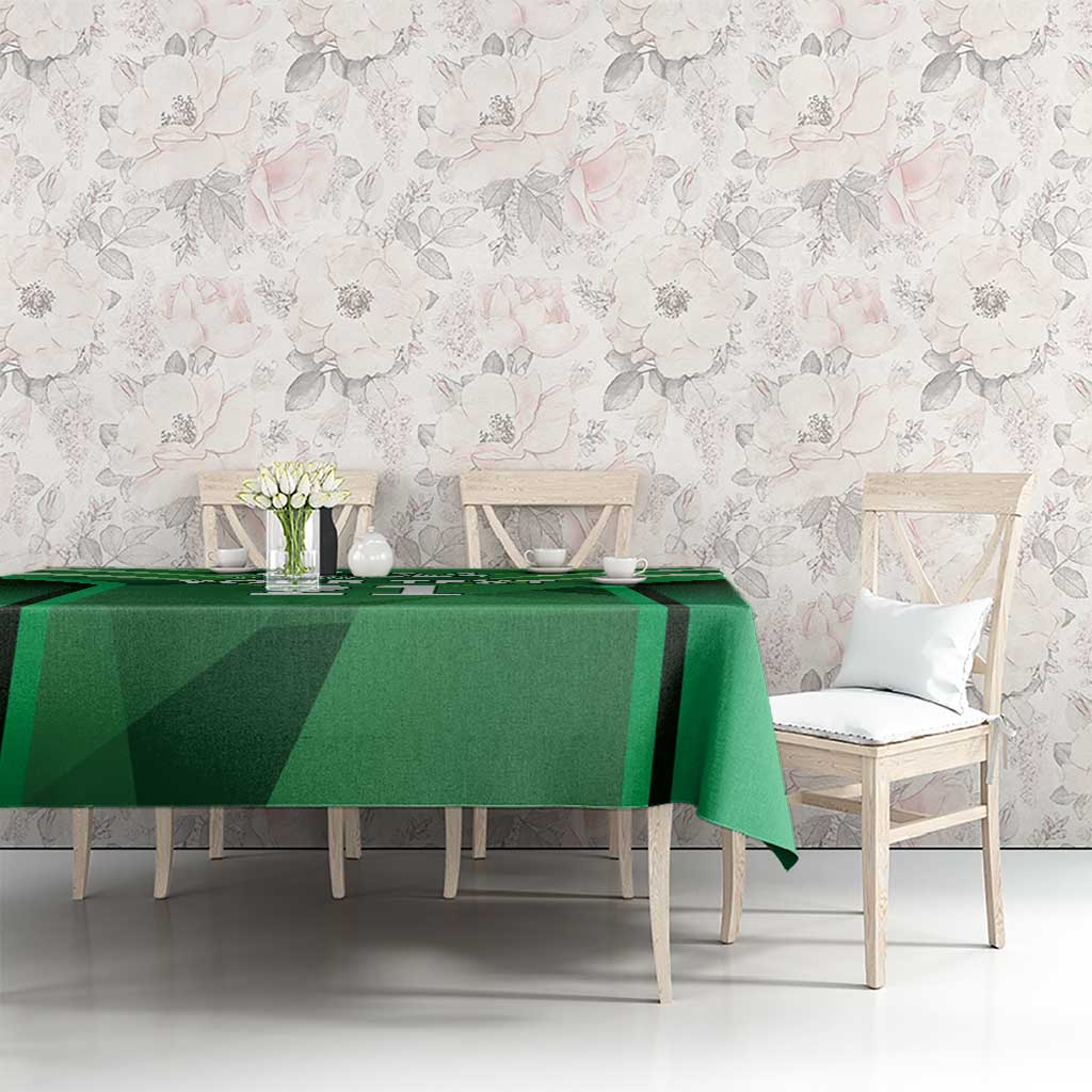 Pakistan Cricket Custom Tablecloth The Green Shirts with Sporty Pattern - Wonder Print Shop