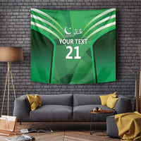 Pakistan Cricket Custom Tapestry The Green Shirts with Sporty Pattern - Wonder Print Shop