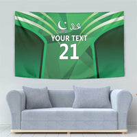Pakistan Cricket Custom Tapestry The Green Shirts with Sporty Pattern - Wonder Print Shop