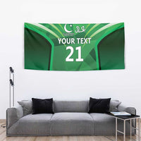 Pakistan Cricket Custom Tapestry The Green Shirts with Sporty Pattern - Wonder Print Shop