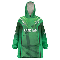Pakistan Cricket Custom Wearable Blanket Hoodie The Green Shirts with Sporty Pattern - Wonder Print Shop