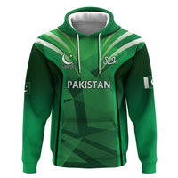 Pakistan Cricket Custom Zip Hoodie The Green Shirts with Sporty Pattern - Wonder Print Shop