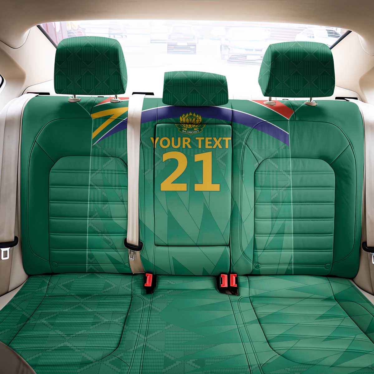 South Africa Cricket Custom Back Car Seat Cover Proteas Green LT9 - Wonder Print Shop