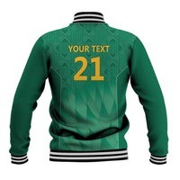 South Africa Cricket Custom Baseball Jacket Proteas Green LT9 - Wonder Print Shop