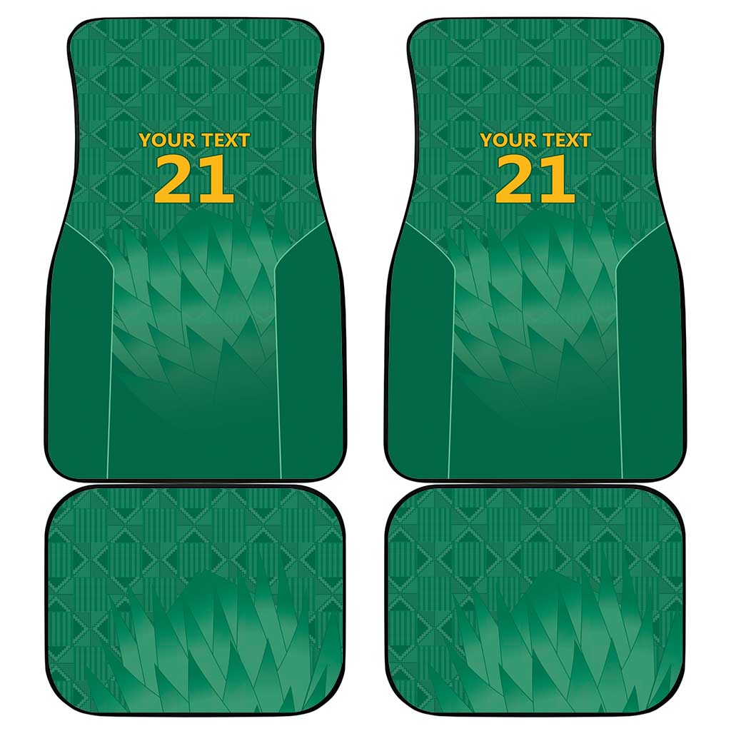 South Africa Cricket Custom Car Mats Proteas Green LT9 - Wonder Print Shop