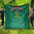 South Africa Cricket Custom Quilt Proteas Green - Wonder Print Shop