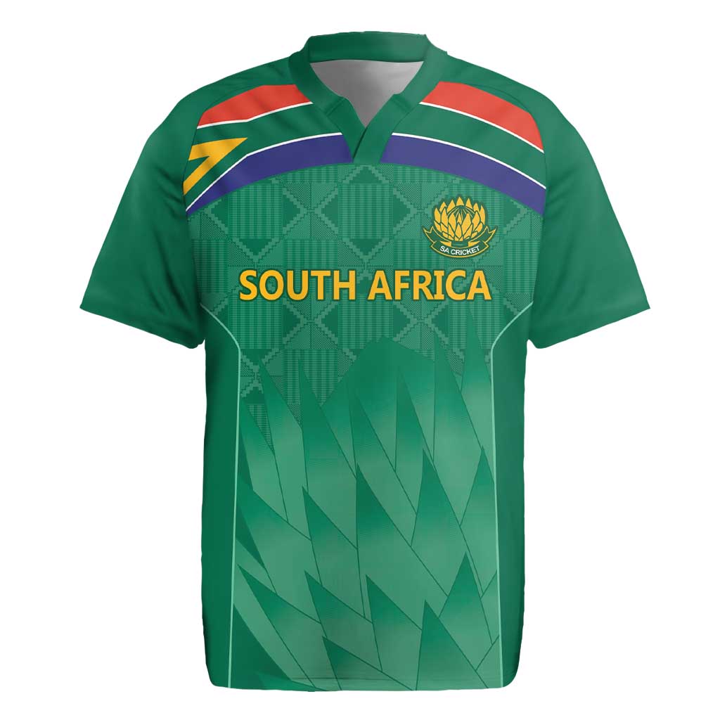 South Africa Cricket Custom Rugby Jersey Proteas Green - Wonder Print Shop