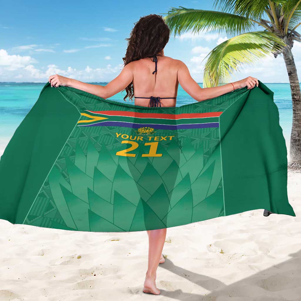 South Africa Cricket Custom Sarong Proteas Green - Wonder Print Shop