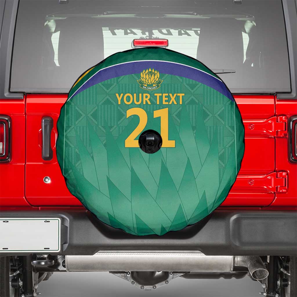 South Africa Cricket Custom Spare Tire Cover Proteas Green - Wonder Print Shop