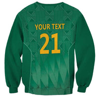 South Africa Cricket Custom Sweatshirt Proteas Green - Wonder Print Shop