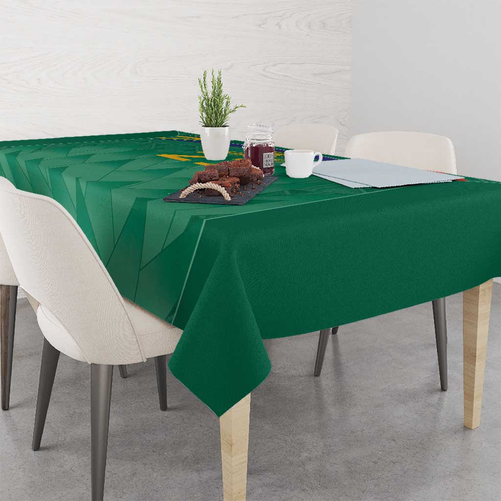 South Africa Cricket Custom Tablecloth Proteas Green - Wonder Print Shop