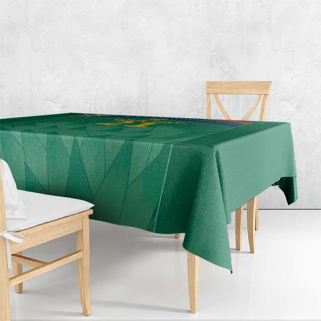 South Africa Cricket Custom Tablecloth Proteas Green - Wonder Print Shop